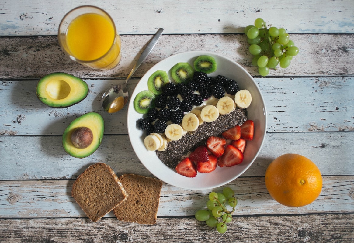 Professional nutritionist consultation setup